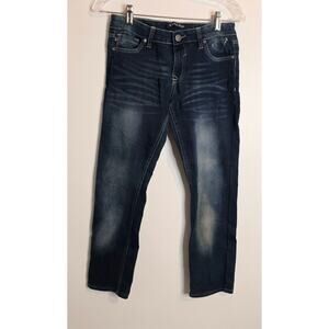 Vigoss Jeans Juniors Size 16 Med to Dark Blue Wash The Jagger Skinny 5 Pocket